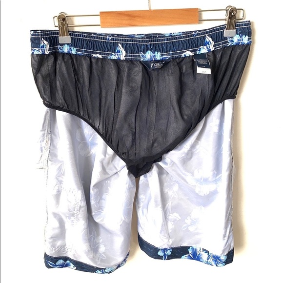 Mens Chaps Adriatic Floral Swimming Shorts Trunks, Size M - Picture 9 of 9
